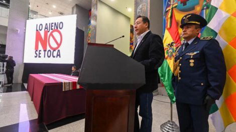 Ley contra delincuencia propuesta por Luis Arce