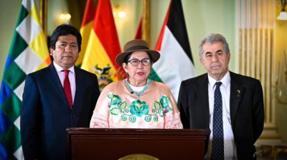 Ayuda humanitaria a Gaza enviada por Bolivia