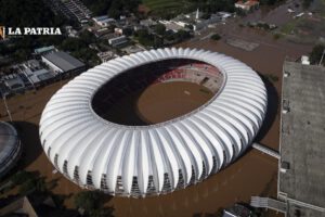 Inundaciones en Brasil afectan el estadio Beira-Rio