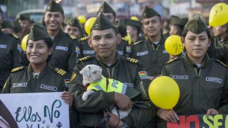 Marcha contra el maltrato animal en La Paz