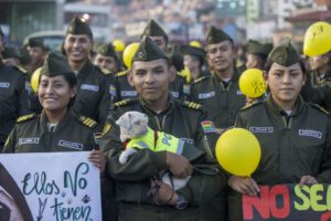 Marcha contra el maltrato animal en La Paz