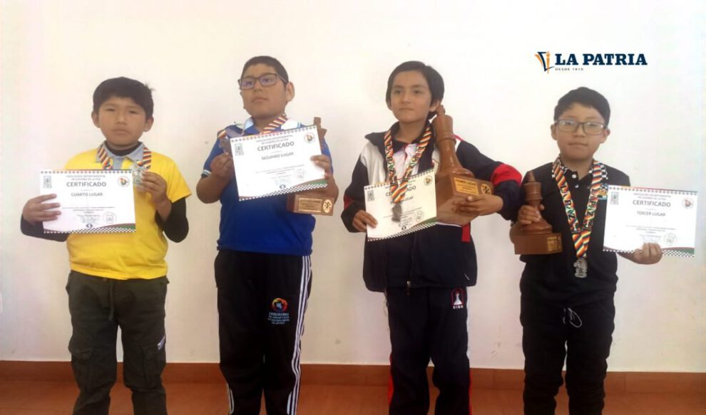 Ganadores de la categoría Sub-9 en el Panamericano Escolar de Ajedrez