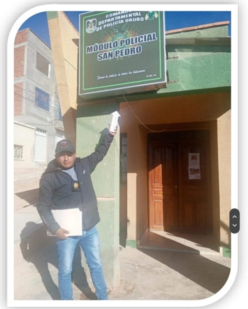 Robo en módulo policial en Oruro