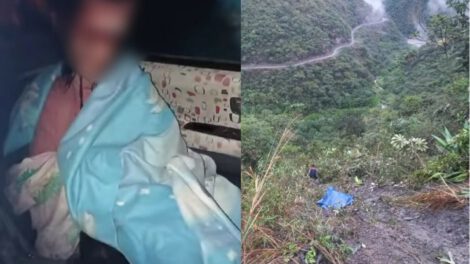 Accidente de minibús en Yungas dejando tres fallecidos y varios heridos