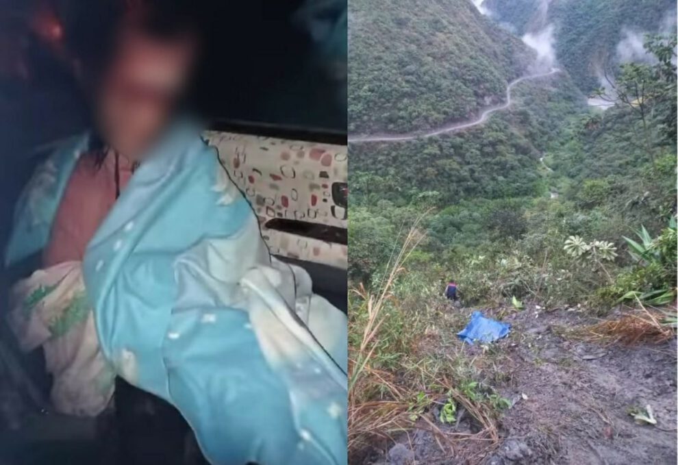 Accidente de minibús en Yungas dejando tres fallecidos y varios heridos