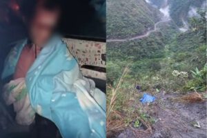 Accidente de minibús en Yungas dejando tres fallecidos y varios heridos
