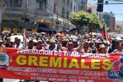 Movilizaciones contra proyecto de ley sobre control aduanero en mercados