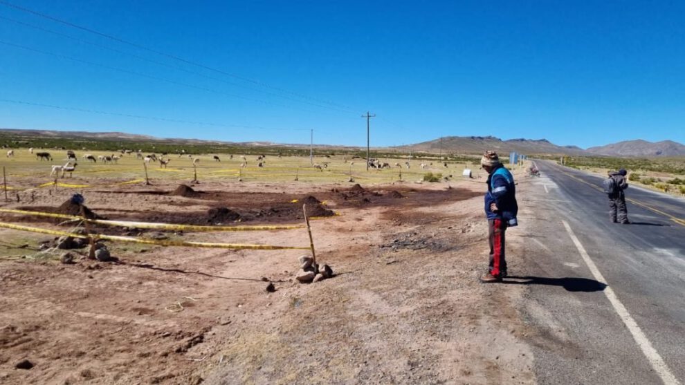 Derrame de combustible en el puente Wichinkullo