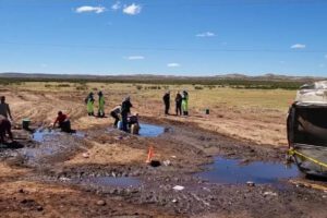 Derrame de combustible en Choquecota afectando territorio