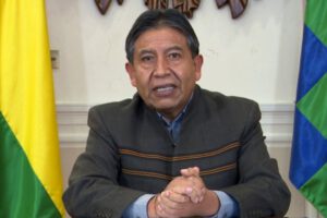 David Choquehuanca en acción de cumplimiento