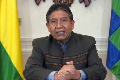 David Choquehuanca en acción de cumplimiento