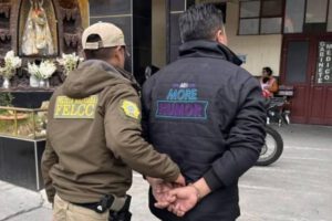 Aprehensión de Raúl Cuenca en La Paz