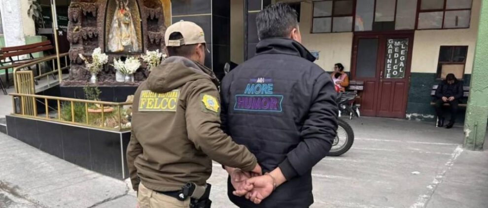 Aprehensión de Raúl Cuenca en La Paz