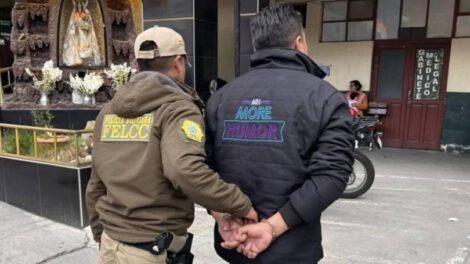 Aprehensión de Raúl Cuenca en La Paz
