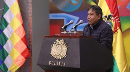 David Choquehuanca en un pasado acto en Casa Grande del Pueblo