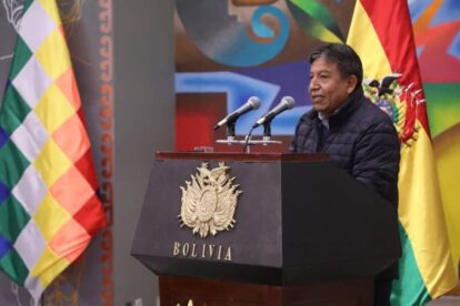 David Choquehuanca en un pasado acto en Casa Grande del Pueblo