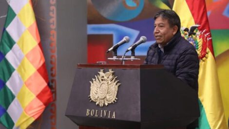 David Choquehuanca en un pasado acto en Casa Grande del Pueblo