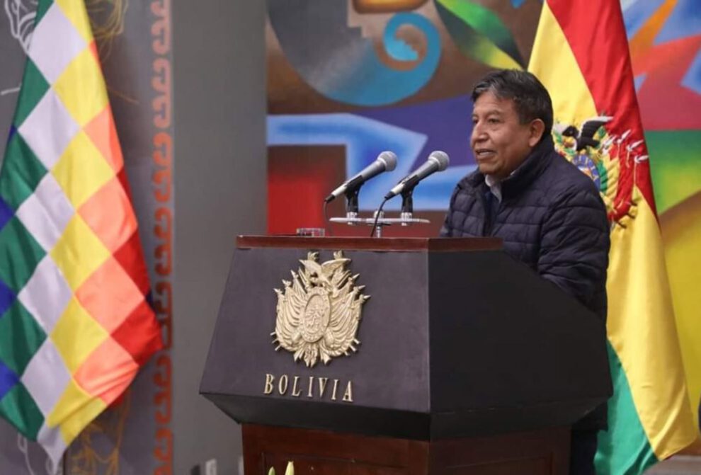 David Choquehuanca en un pasado acto en Casa Grande del Pueblo