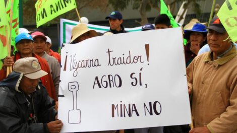 Pobladores del valle agrícola del Tambo marchan en contra del proyecto Tía María