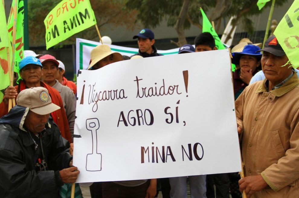 Pobladores del valle agrícola del Tambo marchan en contra del proyecto Tía María