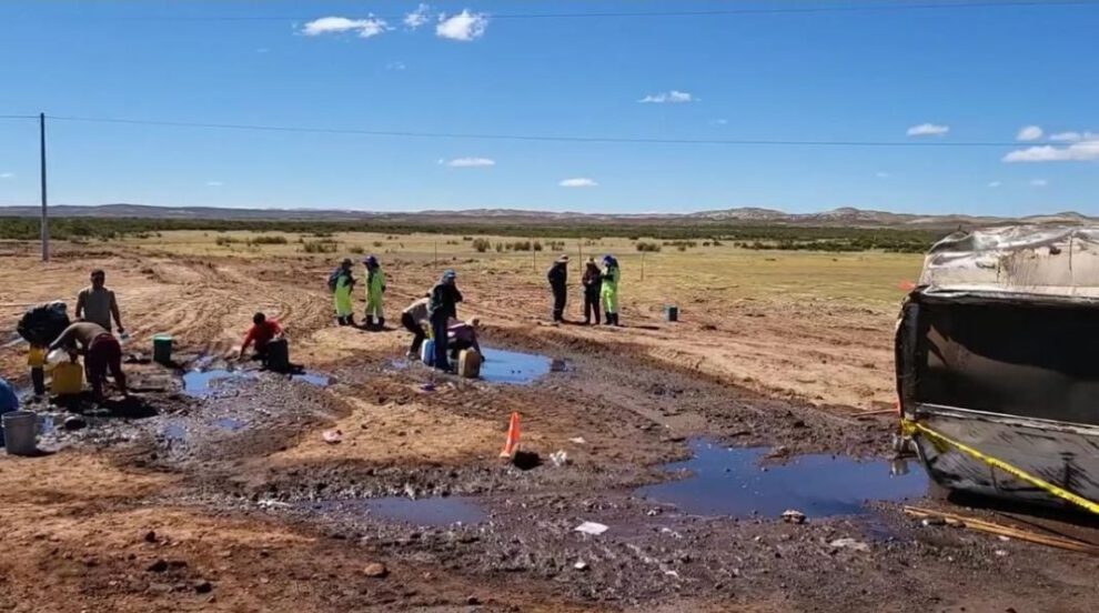 Accidente ambiental en Choquecota en el puente Wichinkullo