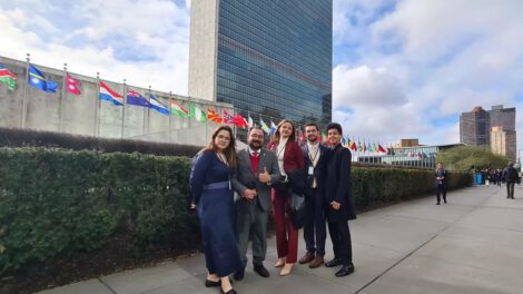 Jóvenes bolivianos en GlobalMUNers en Nueva York