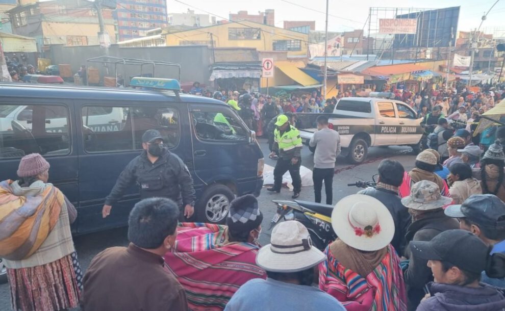niña fallece atropellada en mercado Rodríguez de La Paz