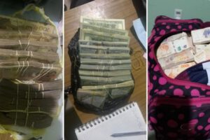 Detención de pareja por dinero