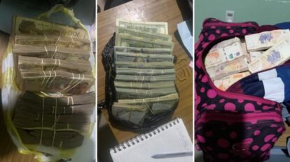 Detención de pareja por dinero