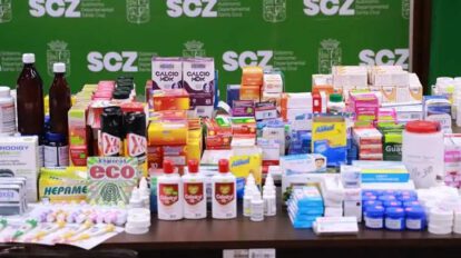 Decomiso de medicamentos y cosméticos vencidos en Santa Cruz