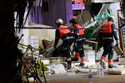 Colapso de restaurante en España en Playa de Palma