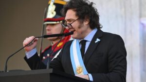 Reprimidos en Córdoba durante acto oficial de Javier Milei