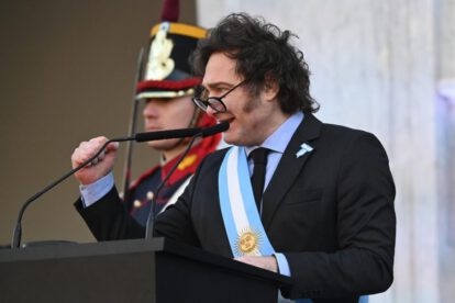 Reprimidos en Córdoba durante acto oficial de Javier Milei