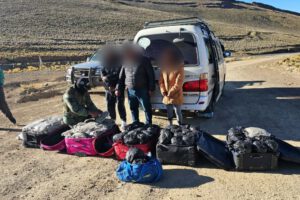Aprehendidas tres personas con marihuana en ruta Potosí-Tarija