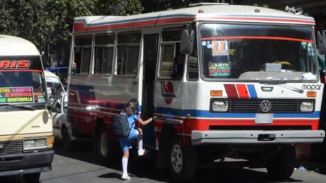 paro de transporte en Cochabamba