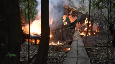 Desmantelan mega laboratorio de droga en Villa Tunari