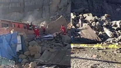 Deslizamiento de talud en La Paz deja cuatro menores heridos