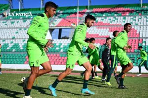 Selección boliviana durante el entrenamiento en Santa Cruz