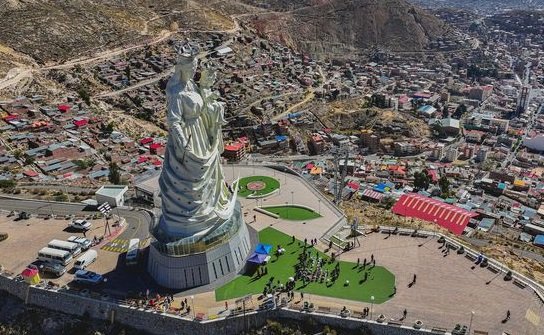 Monumento Escultórico a la Virgen del Socavón declarado Patrimonio Cultural