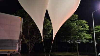Globos norcoreanos con basura caen sobre territorio surcoreano