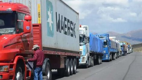 Confederación del Transporte Pesado da ultimátum al Presidente Arce