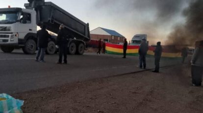 Bloqueos de transportistas en Bolivia