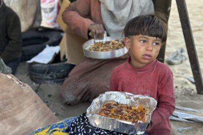 Desnutrición infantil en Gaza