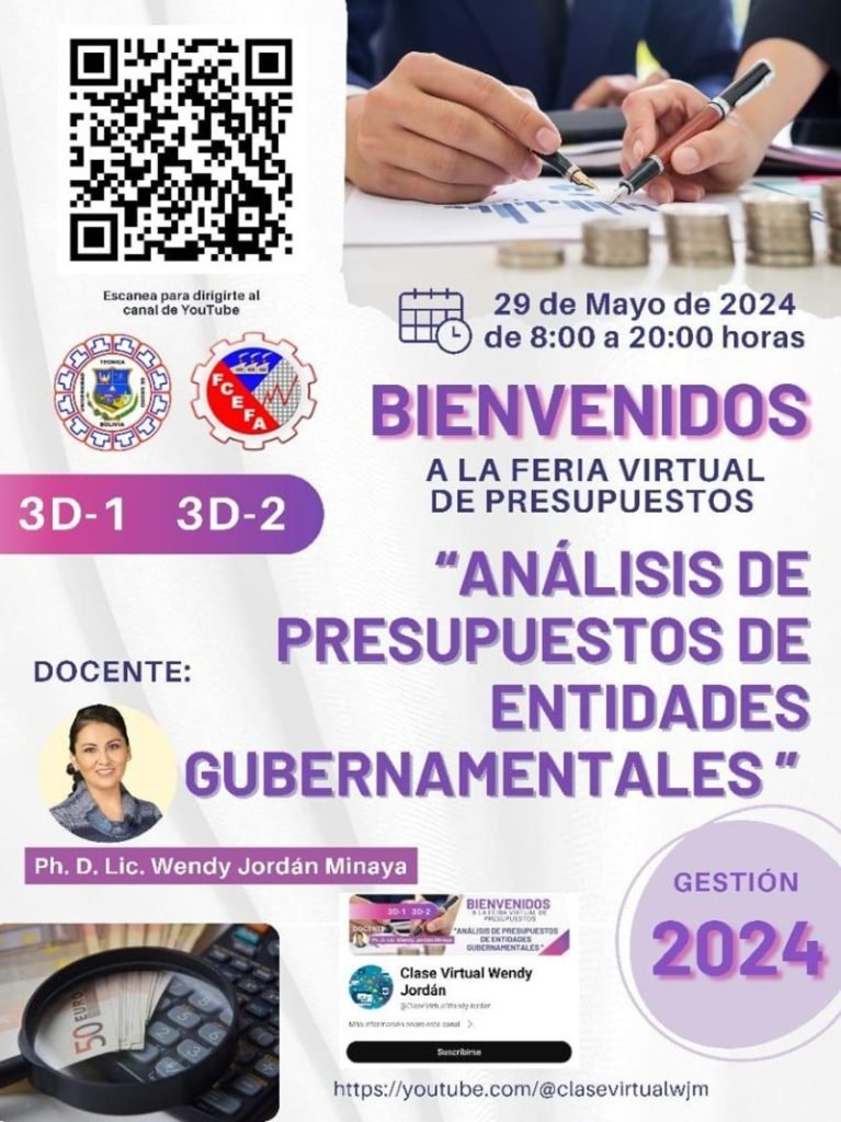Feria Virtual de Presupuestos con participación de 170 universitarios