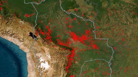 focos de calor en Bolivia