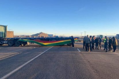 bloqueos en las carreteras en Bolivia