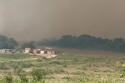 Incendio forestal en Corumbá afecta a Puerto Quijarro