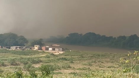 Incendio forestal en Corumbá afecta a Puerto Quijarro
