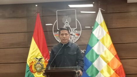 Andrónico Rodríguez, presidente en ejercicio de la Asamblea Legislativa Plurinacional