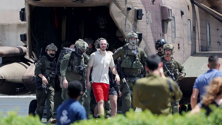 Ejército israelí rescata rehenes en Gaza